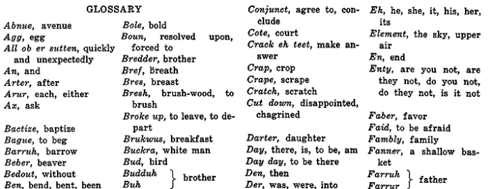 Glossary of Gullah Terms