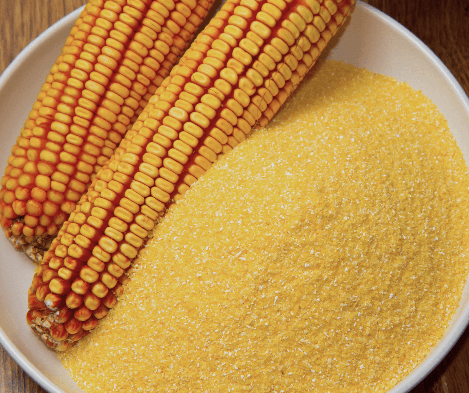 Corn meal, used in traditional soul food prepared by slaves