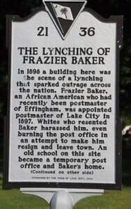 Lynching of Frazier Baker Side 1
