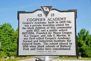 Coopers Academy Historic Marker