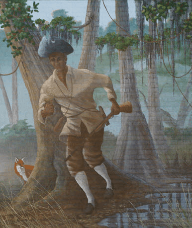 Painting of Oscar Marion