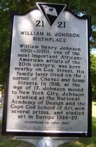 William H. Johnson Birthplace historical marker